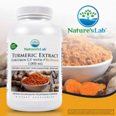 Nature's Lab™  薑黃素萃取 含: 薑黃素C3複合物 *120顆素食膠囊 -Turmeric Extract Curcumin C3 