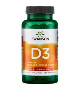 Swanson 維他命 D  2000 IU*250顆 - 維生素D3 非活性