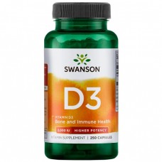 Swanson 維他命 D  2000 IU*250顆 - 維生素D3 非活性