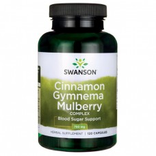 swanson 武靴葉+肉桂+桑葉 複方  * 120顆 - Cinnamon Gymnema 