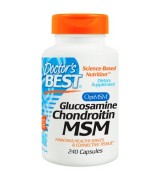  ** 效期至2024/10月** Doctor's Best   葡萄糖胺 +  軟骨素 + MSM   * 240顆  - Glucosamine Chondroitin MSM