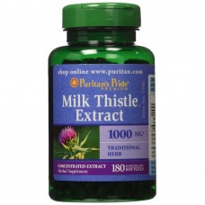  Puritan's Pride  4倍濃縮牛奶薊萃取 4:1-- 1000mg * 180粒 - Milk Thistle (Silymarin) Extract 