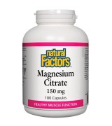  Natural Factors   檸檬酸鎂  150 mg*180 顆 - Magnesium Citrate