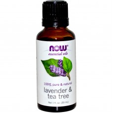  NOW Foods 薰衣草+茶樹精油 100％純  * 1 oz (30ml) ~  Lavender & Tea Tree  刺激!