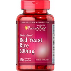 Puritan's Pride   紅麴  600mg*120顆 - Red Yeast Rice 
