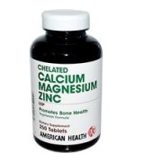 American Health    鈣 + 鎂+ 鋅  三合一 *250 錠 - Chelated Calcium Magnesium Zinc