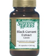 swanson   黑醋栗提取物   200 mg *30顆 - Black Currant Extract (Cassis) 黑加侖