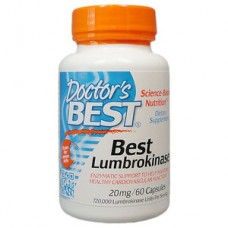 Doctor's Best   蚓激酶 20mg *60顆 - Best Lumbrokinase 心血管營養 地龍酵素