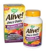   Nature's Way  50歲以上女性多種維生素/維他命 *60錠 - Alive!  Women's 50+ 含:26種水果和蔬菜 22種維生素和礦物質