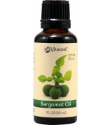 Vitacost 100％純 佛手柑 精油 *1 fl oz (30 mL) - Bergamot Oil 明快，清新，果香與花香柑橘的香味