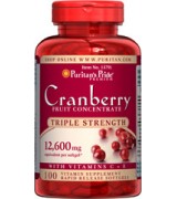 Puritan's Pride 三倍 濃縮蔓越莓 12600mg * 200粒 - Triple Strength Cranberry Fruit Concentrate