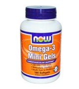  NOW Foods  迷你 魚油 微型膠囊好吞嚥  *180粒 - Omega-3 Mini Gels